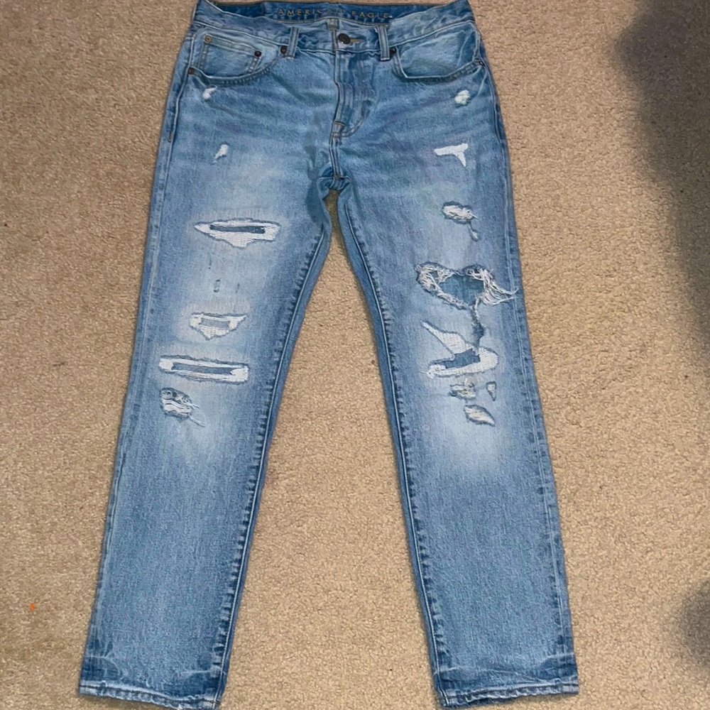 American Eagle Sewed Ripped Jeans (31”,30”)